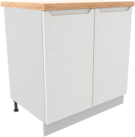 Шкаф-стол кухонный ДСВ Тренто С 800 (серый/белый) - 