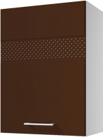Шкаф навесной для кухни Горизонт Мебель Люкс 50 (шоколад гл) - 