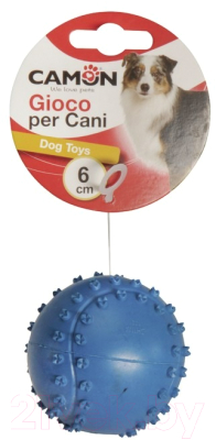Игрушка для собак Camon Мячик с косточками с пищалкой / AD056/D