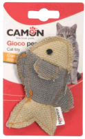 

Игрушка для кошек Camon, Рыбка из джинса с кошачьей мятой / AG033