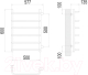 Миниатюра изображения товара Полотенцесушитель водяной Terminus Стандарт П6 500x600 (с боковым подключением 50)