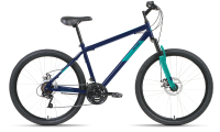 Велосипед Forward Altair MTB HT 26 2.0 2022 / RBK22AL26109 (17, темно-синий/бирюзовый) - 