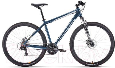 Велосипед Forward Apache 29 2.0 2022 D Classic / RBK22FW29102 (17, темно-синий/серебристый)