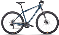 Велосипед Forward Apache 29 2.0 2022 D Classic / RBK22FW29107 (19, темно-синий/серебристый) - 
