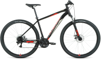 Велосипед Forward Apache 29 2.2 D 2022 / RBK22FW29458 (21, черный/красный) - 