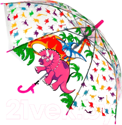Зонт-трость Играем вместе Динозаврики / UM50T-DINO