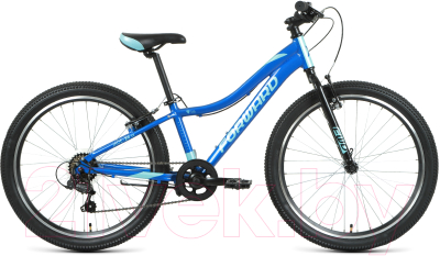 Велосипед Forward Jade 24 1.0 2022 / RBK22FW24743 (12, синий/бирюзовый)