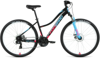 Велосипед Forward Jade 27.5 2.0 D 2022 / RBK22FW27753 (16.5, черный/розовый) - 