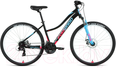Велосипед Forward Jade 27.5 2.0 D 2022 / RBK22FW27753 (16.5, черный/розовый)