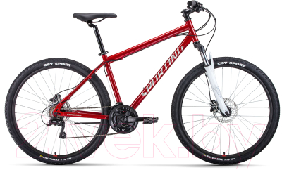 Велосипед Forward Sporting 27.5 3.2 HD 2022 / RBK22FW27877 (17, темно-красный/серебристый)