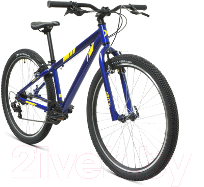 Велосипед Forward Toronto 26 1.2 2022 / RBK22FW26030 (13, синий/желтый)