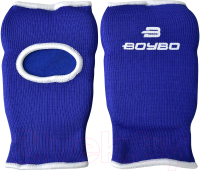 Перчатки для карате BoyBo Хлопок (S, синий) - 