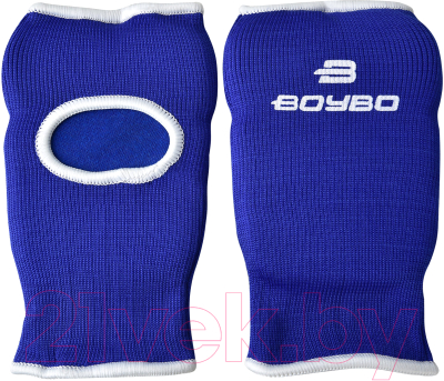 Перчатки для карате BoyBo Хлопок (S, синий)