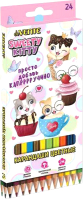 Набор цветных карандашей deVente Sweet Cats / 5024201 (24цв) - 