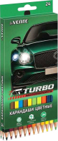 Набор цветных карандашей deVente Turbo / 5024203 (24цв) - 