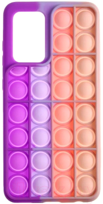 Чехол-накладка Case Pop It для Galaxy A52 (розовый/фиолетовый)
