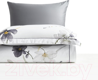 Комплект постельного белья Arya Exclusive Gardenia / 8680943210081 (серый/белый)