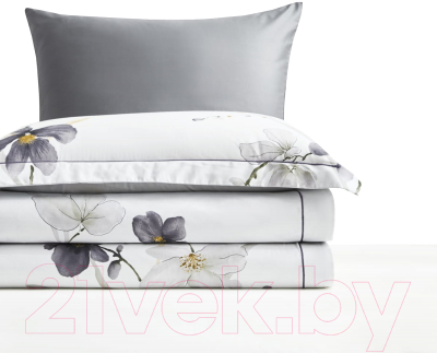 Комплект постельного белья Arya Exclusive Gardenia / 8680943210081 (серый/белый)