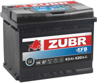 

Автомобильный аккумулятор Zubr, EFB L+
