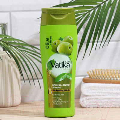 Шампунь для волос Dabur Vatika Naturals Питание и защита / 1865372 (400мл)