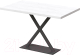 Обеденный стол Millwood Лофт Харлей Л18 100x70 (дуб белый Craft/металл черный) - 