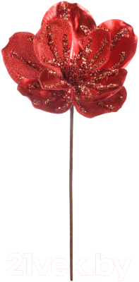 Искусственный цветок Вещицы Красная бархатная роза aj-121