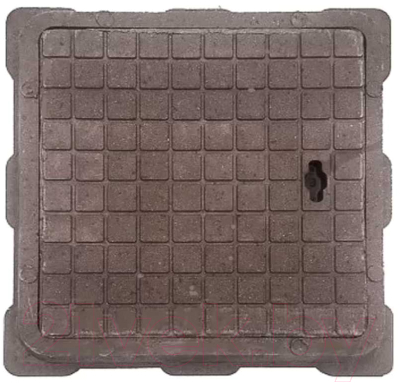 Люк канализационный Стандартпарк Квадратный малый садовый Класс А / 3522541 (коричневый)