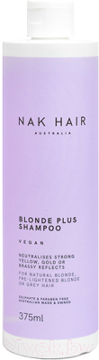 Оттеночный шампунь для волос Nak Blonde Plus Shampoo (375мл)