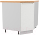 Шкаф-стол кухонный ДСВ Тренто СУ 850 правый (серый/белый) - 
