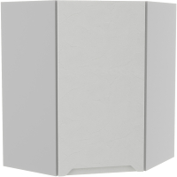 Шкаф навесной для кухни ДСВ Тренто ПУ 550 правый (серый/белый) - 