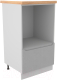 Шкаф-полупенал кухонный ДСВ Тренто СН 600 (серый/серый) - 