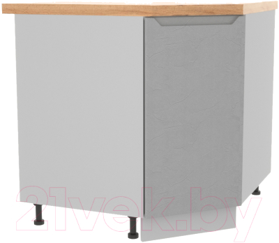 Шкаф-стол кухонный ДСВ Тренто СУ 850 правый (серый/серый)