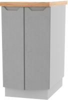 Шкаф-стол кухонный ДСВ Тренто СТ 400 (серый/серый) - 