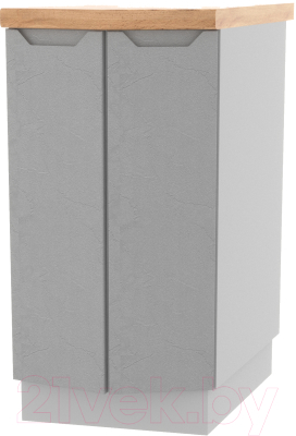 Шкаф-стол кухонный ДСВ Тренто СТ 400 (серый/серый)