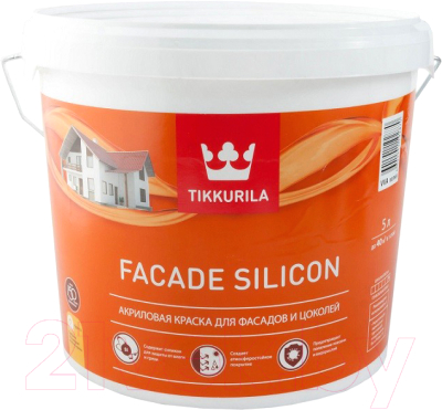 Изображение товара Краска Tikkurila Facade Silicon VVA Фасадная (2.7л, глубокоматовый)