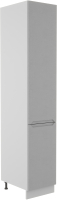 Шкаф-пенал кухонный ДСВ Тренто ПН 400 левый (серый/серый) - 