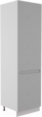 Шкаф-пенал кухонный ДСВ Тренто ПН 600 правый (серый/серый)