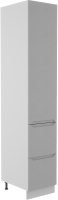 Шкаф-пенал кухонный ДСВ Тренто ПНЯ 400 левый (серый/серый) - 