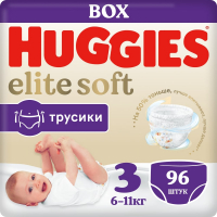 Подгузники-трусики детские Huggies Elite Soft Box 3 (96шт) - 