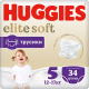 Подгузники-трусики детские Huggies Elite Soft Mega 5 (34шт) - 