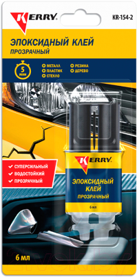 Клей Kerry KR-154-2 (6мл, прозрачный)