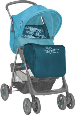 Детская прогулочная коляска Lorelli Star (Beige Graffes) - чехол для ног (цвет Blue Captain)