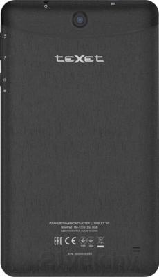 Планшет Texet TM-7059 X-pad Navi (8GB, 3G, Black) - вид сзади