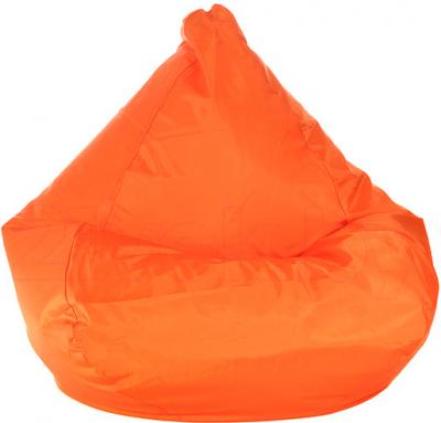 Бескаркасное кресло Baggy Груша Мега (оранжевое флюорисцентное) - общий вид