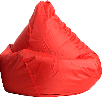 Бескаркасное кресло Baggy Груша Мега (красное) - общий вид