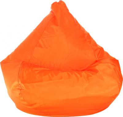 Бескаркасное кресло Baggy Груша Макси (оранжевое) - общий вид