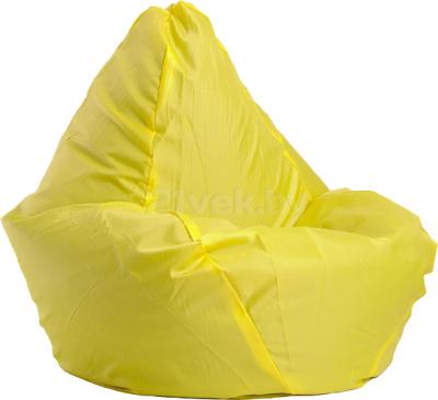 Бескаркасное кресло Baggy Груша Макси (желтое) - общий вид