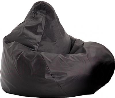 Бескаркасное кресло Baggy Груша Макси (черное, оксфорд) - общий вид