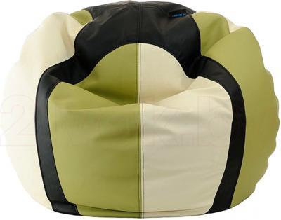 Бескаркасное кресло Baggy Баскетбольный мяч Мини (оливково-черное) - общий вид