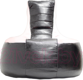 Бескаркасное кресло Baggy Трон (черно-белое) - общий вид